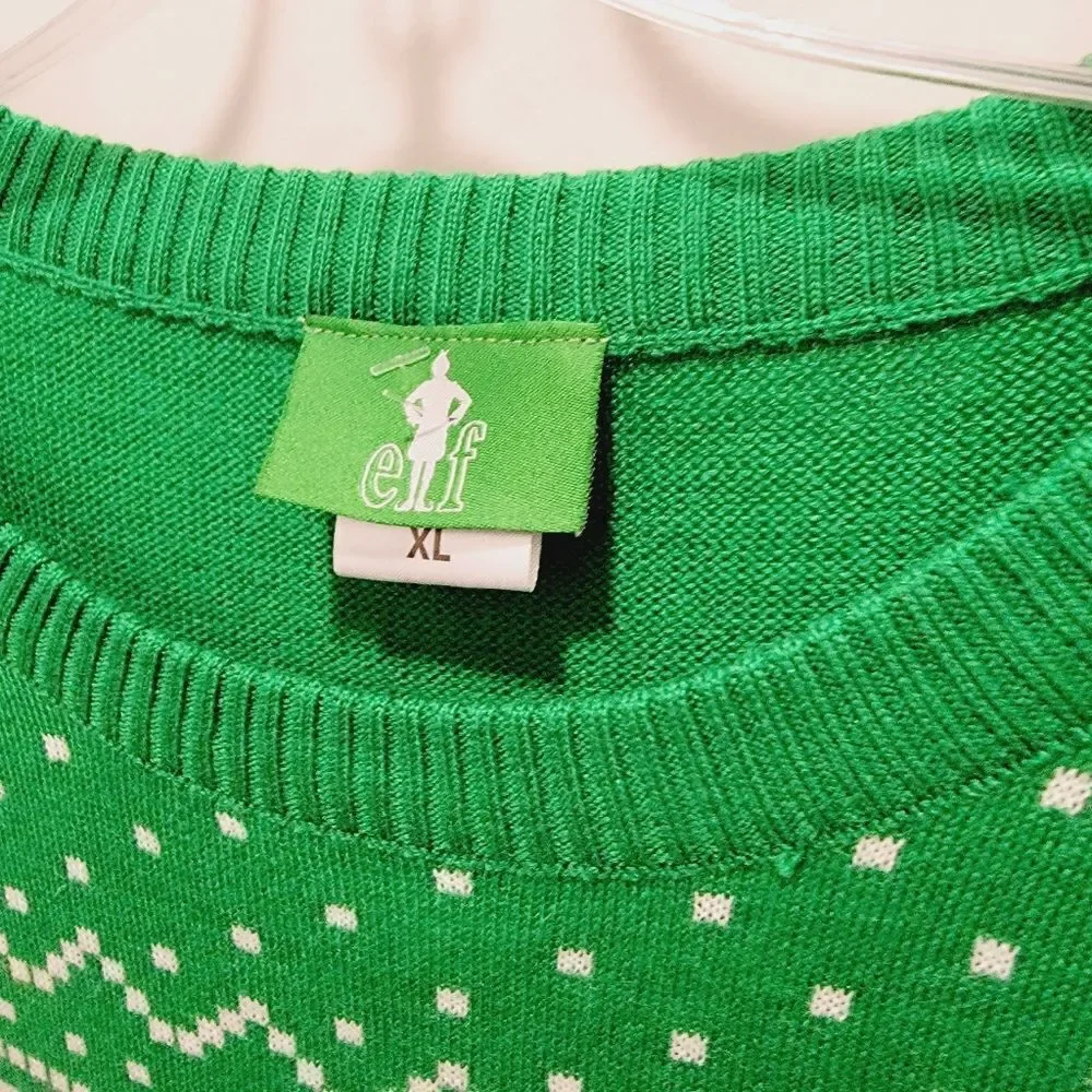 ELF Got Me Like Ugly Christmas Long Sleeve Sweater Size XL Buddy Elf Movie